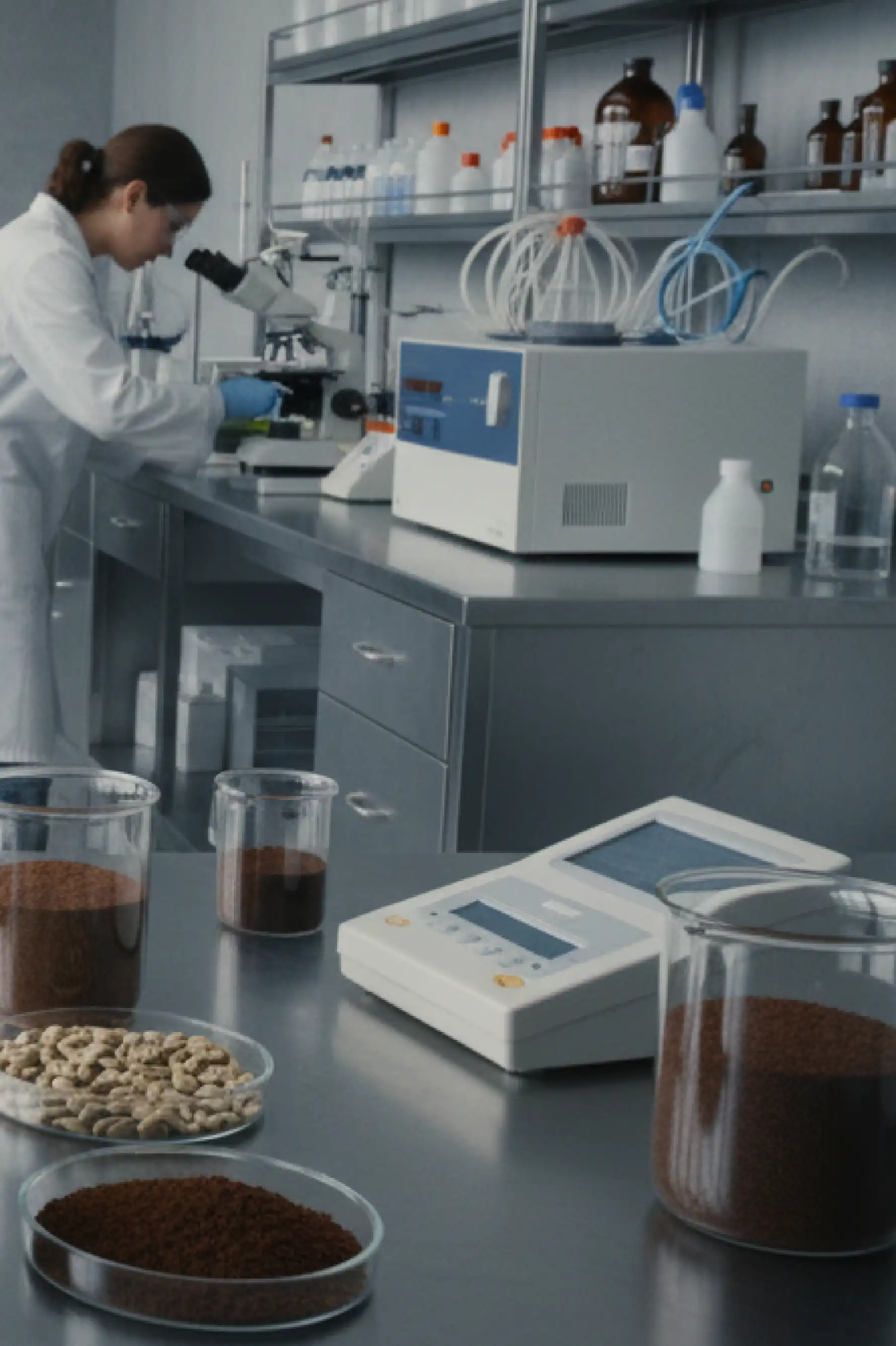 Control de calidad en café soluble